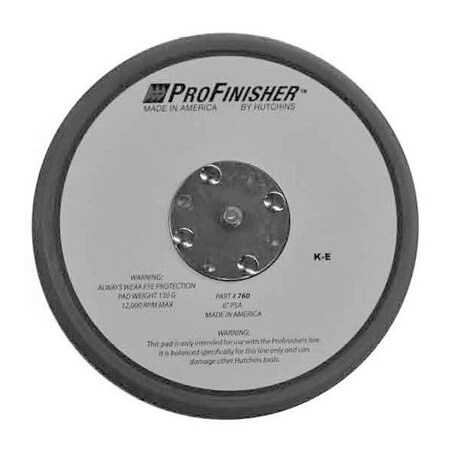 Hutchins Manufacturing PAD PF LOW PROFILE 6" PSA HU760